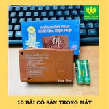  Máy niệm Phật 10 bài Nâu - Để Bàn Thờ - TẶNG KÈM PIN 
