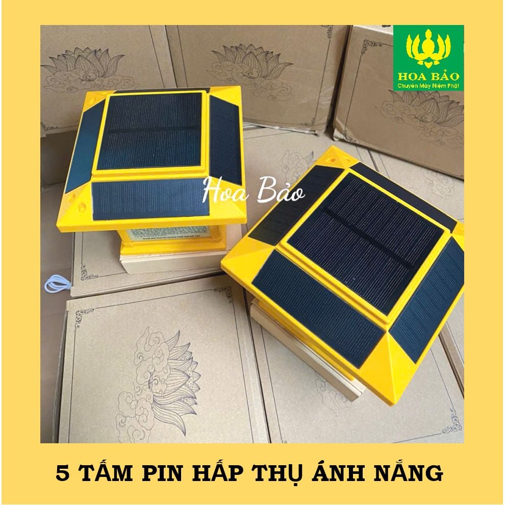  MỚI - Máy Niệm Phật Năng Lượng Mặt Trời Ngôi Nhà, Có Đèn 