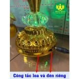  Đèn Thờ Hoa Sen có Loa Niệm Phật 58 bài - dùng điện trực tiếp 