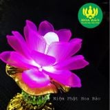  Đèn Thờ Hoa Sen có Loa Niệm Phật 58 bài - dùng điện trực tiếp 