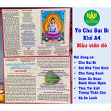  Combo 100 Tờ Chú Đại Bi - Khổ Lớn A4 - Giấy Dày Dặn, Chống Thấm 