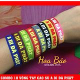  Combo 10 vòng tay A Di Đà Phật - vòng tay cao su 