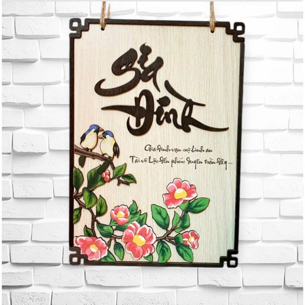  Bảng gỗ Phật Pháp trang trí, Tranh gỗ Phật Pháp decor treo tường 