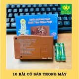  Đài niệm Phật 10 bài Nâu - Để Bàn Thờ - TẶNG KÈM PIN 