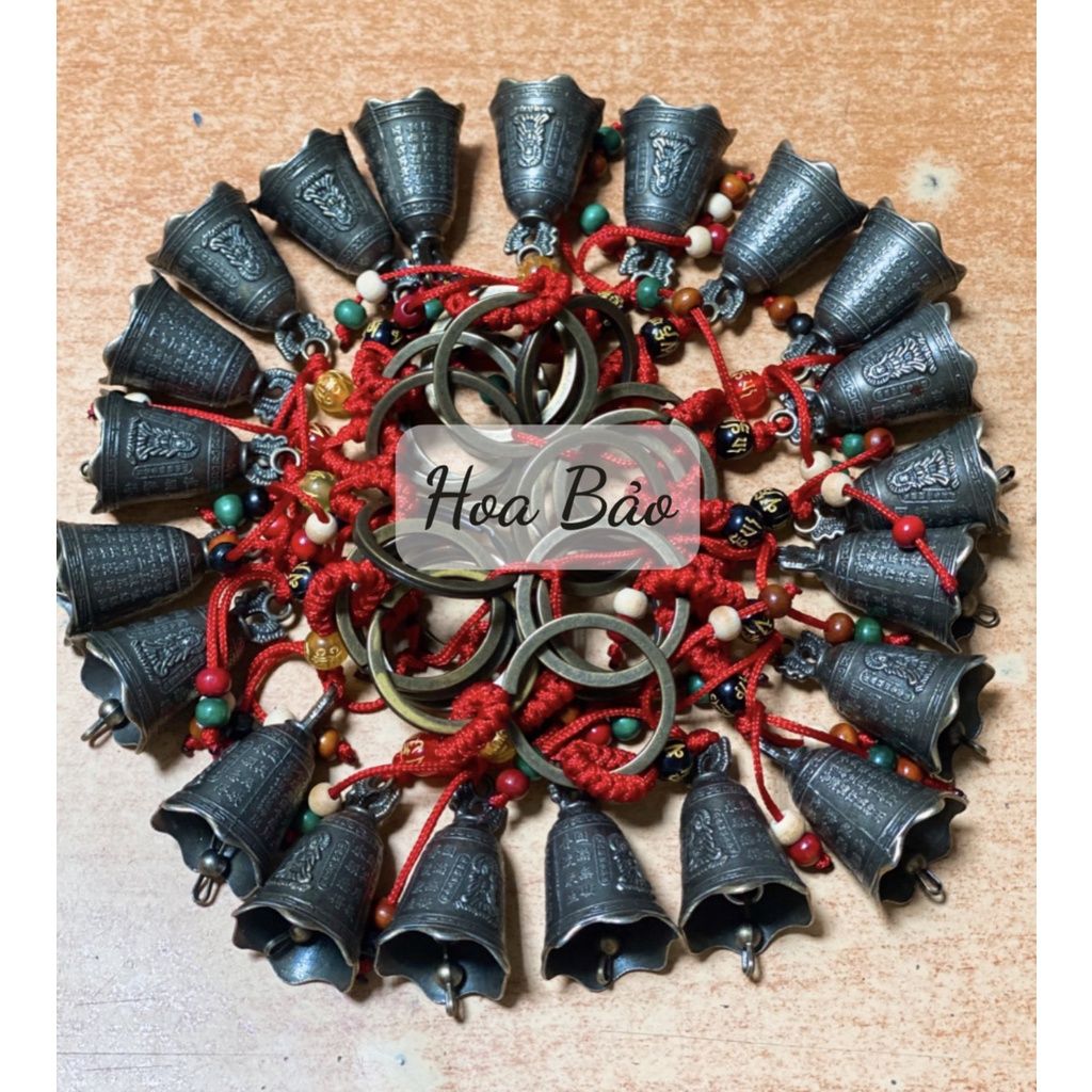  Móc khoá chuông đồng hình Phật Quan Âm 