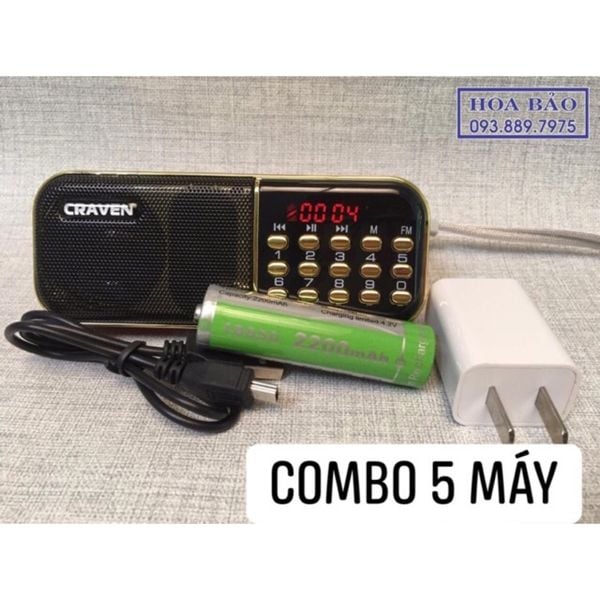  COMBO 5 MÁY NIỆM PHẬT CRAVEN 25A 