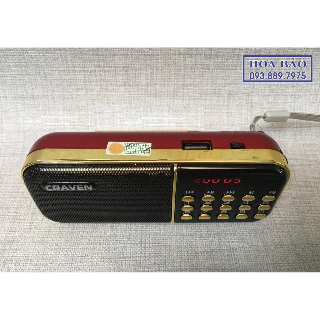  COMBO 10 MÁY NGHE PHÁP CRAVEN 25 + THẺ NHỚ 8GB TRẮNG 