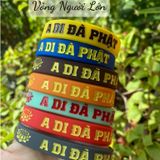  Vòng Tay A Di Đà Phật  - Vòng Tay Cao Su chữ A Di Đà Phật 