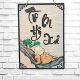  Bảng gỗ Phật Pháp trang trí, Tranh gỗ Phật Pháp decor treo tường 