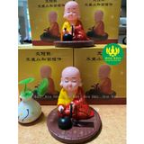  [Bộ Tượng An Lạc] Tượng Chú Tiểu Gõ Mõ Tụng Kinh - Chạy bằng năng lượng 