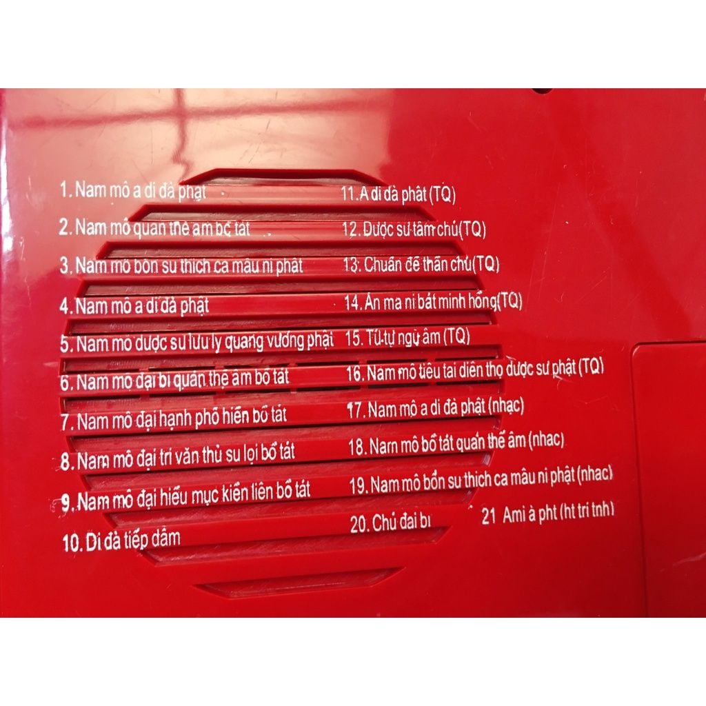  Máy Niệm Phật 21 bài - Phát Quang Hình Quán Thế Âm - Đài Tụng Kinh 21 bài Có Đèn 