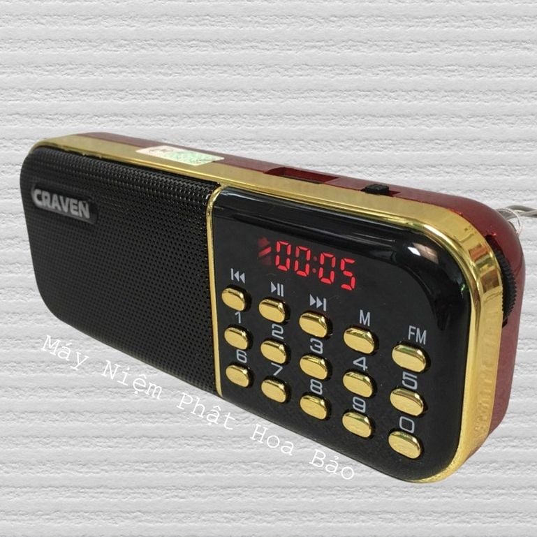  ✔️Loa Nghe Pháp Craven CR25A 1 Pin, Đài Nghe Kinh, Loa Thẻ Nhớ 