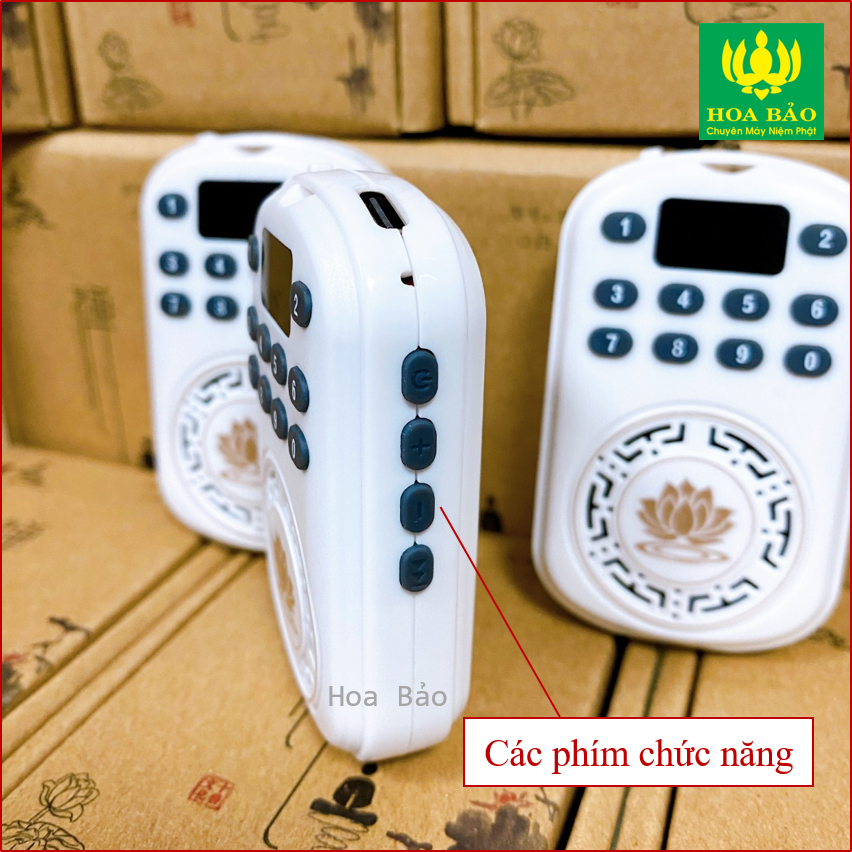  Máy niệm Phật Mini SEN 69 BÀI, Có Phím Số, âm thanh to 