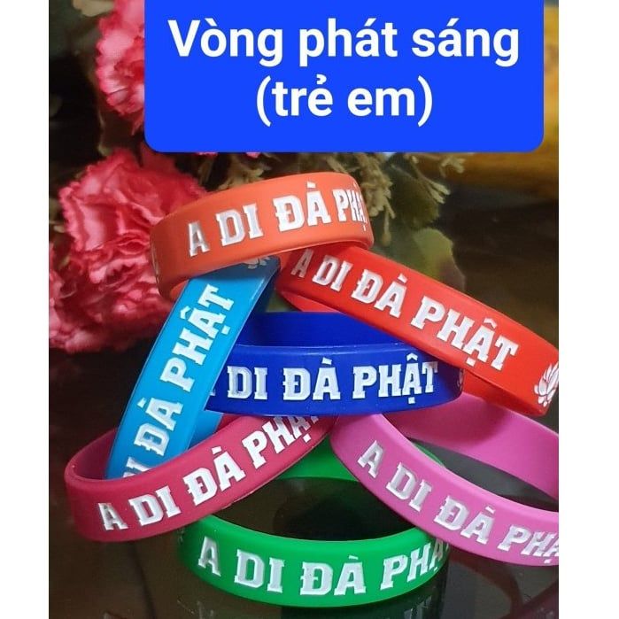  Combo 10 vòng tay A Di Đà Phật - vòng tay cao su 
