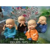  4 TƯỢNG CHÚ TIỂU AN NHIÊN MAY MẮN - BỘ TƯỢNG TỨ KHÔNG 