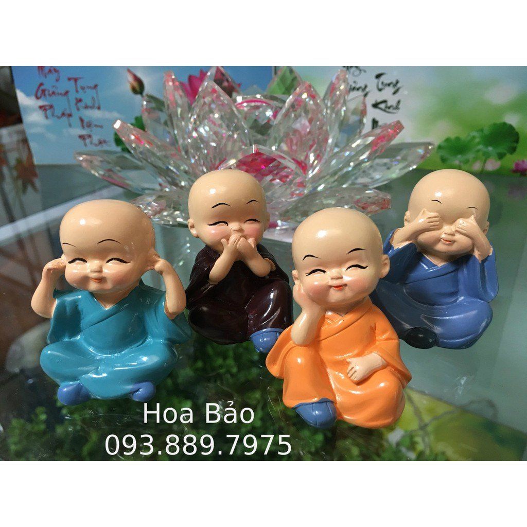  4 TƯỢNG CHÚ TIỂU AN NHIÊN MAY MẮN - BỘ TƯỢNG TỨ KHÔNG 