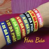  Vòng Tay A Di Đà Phật  - Vòng Tay Cao Su chữ A Di Đà Phật 