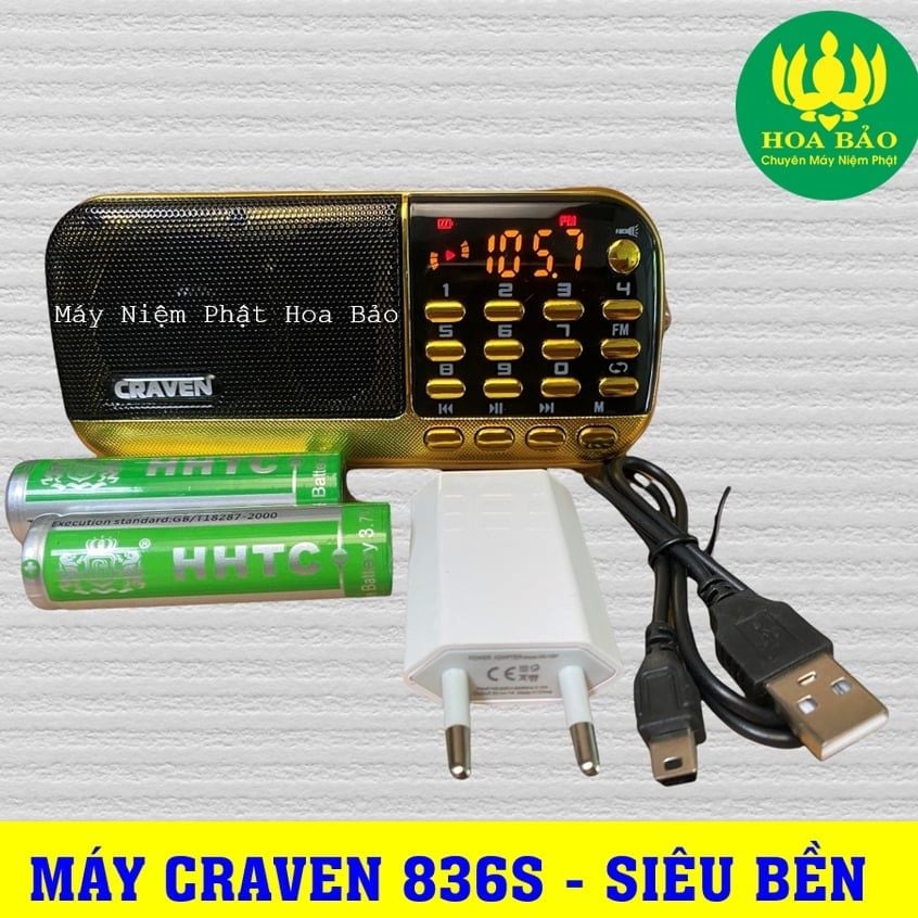  Loa 2PIN Craven 836s Loa Nghe Pháp, Máy Niệm Phật, Tụng Kinh - Chất Lượng - Rất Bền 