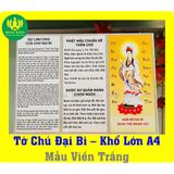  ✅ Combo 10 Tờ Chú Đại Bi - Khổ Lớn A4 ✅ Giấy Dày Dặn, Chống Thấm 
