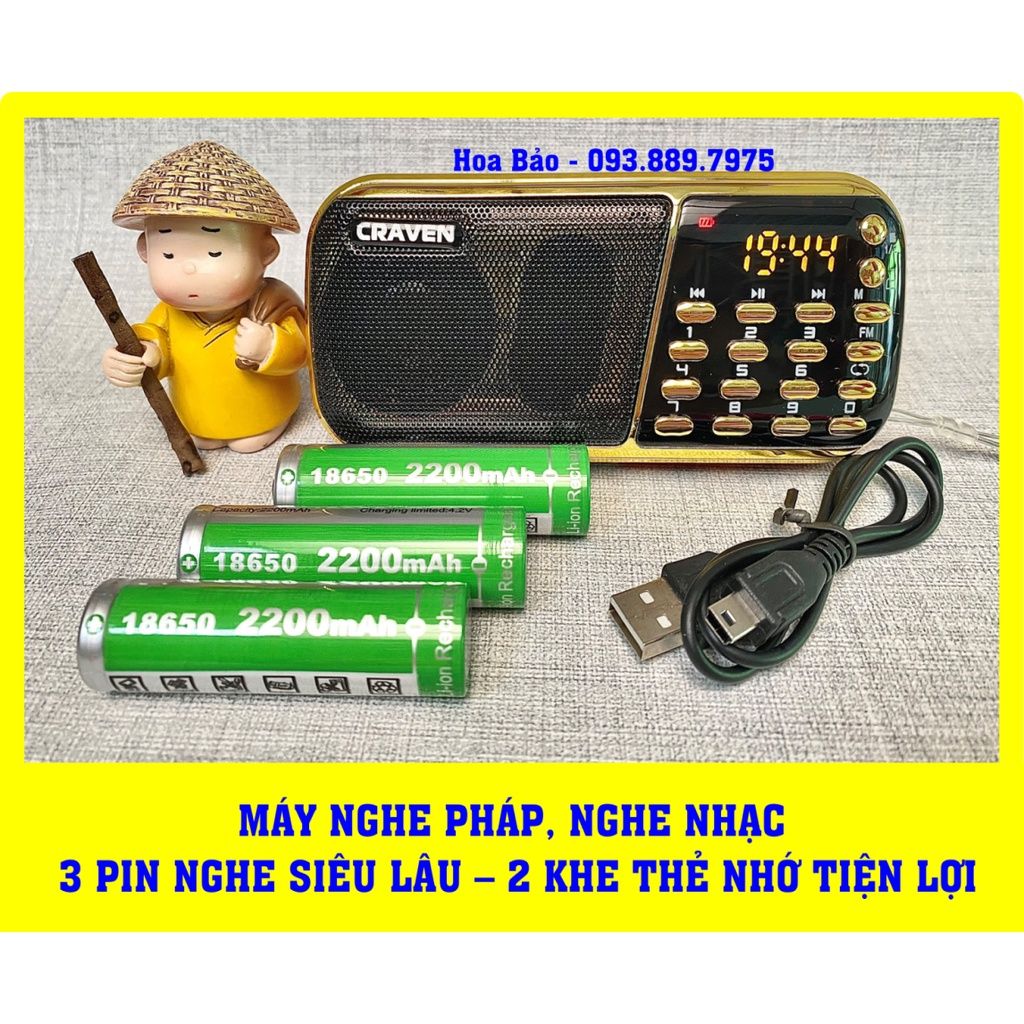  [Mã ELHACE giảm 4% đơn 300K] Combo 50 Pin Máy Craven, BKK, Hitterino - Pin Loa Nghe Pháp 