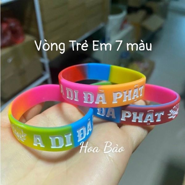  Combo 100 vòng tay cao su A Di Đà Phật 