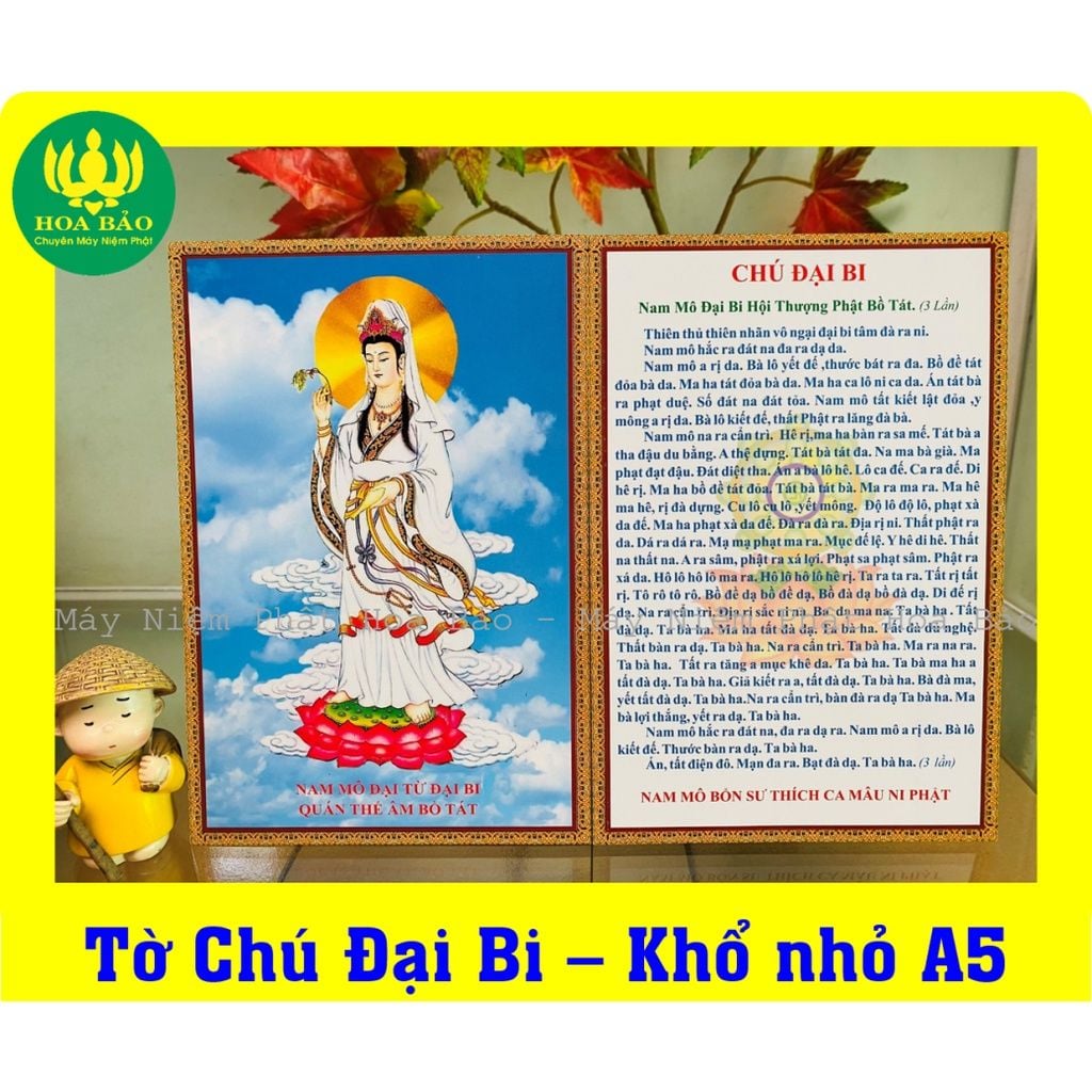  ✨ Combo 10 Tờ Chú Đại Bi - Khổ Nhỏ A5 ✨ Giấy Dày Dặn, Chống Thấm 