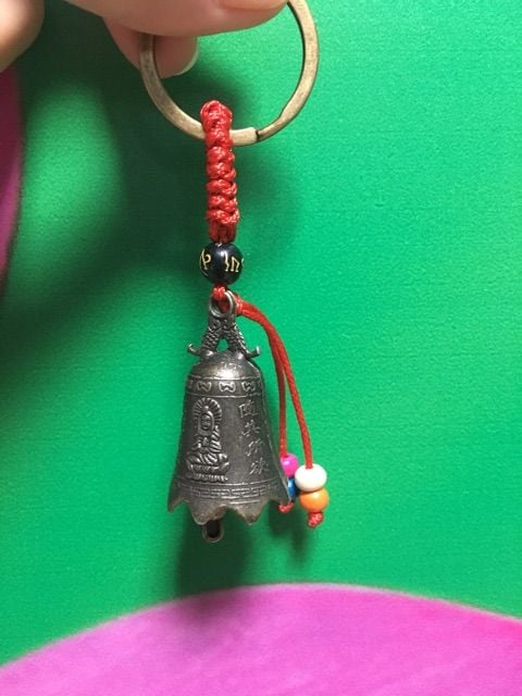  Móc khoá chuông đồng hình Phật Quan Âm 