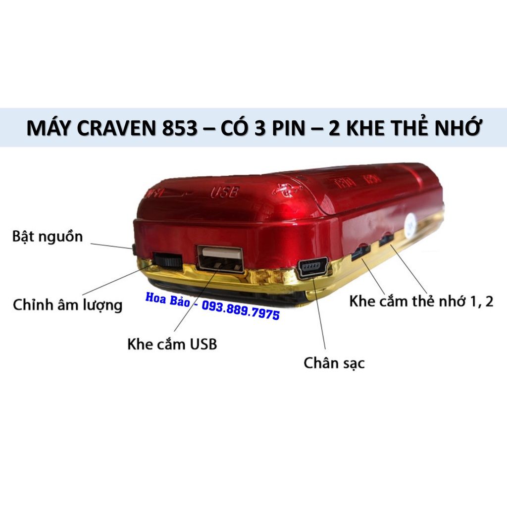  LOA 3PIN CRAVEN NGHE PHÁP NIỆM PHẬT 