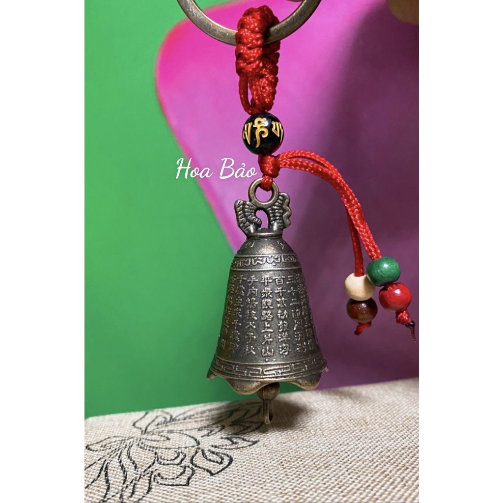  Móc khoá chuông đồng hình Phật Quan Âm 