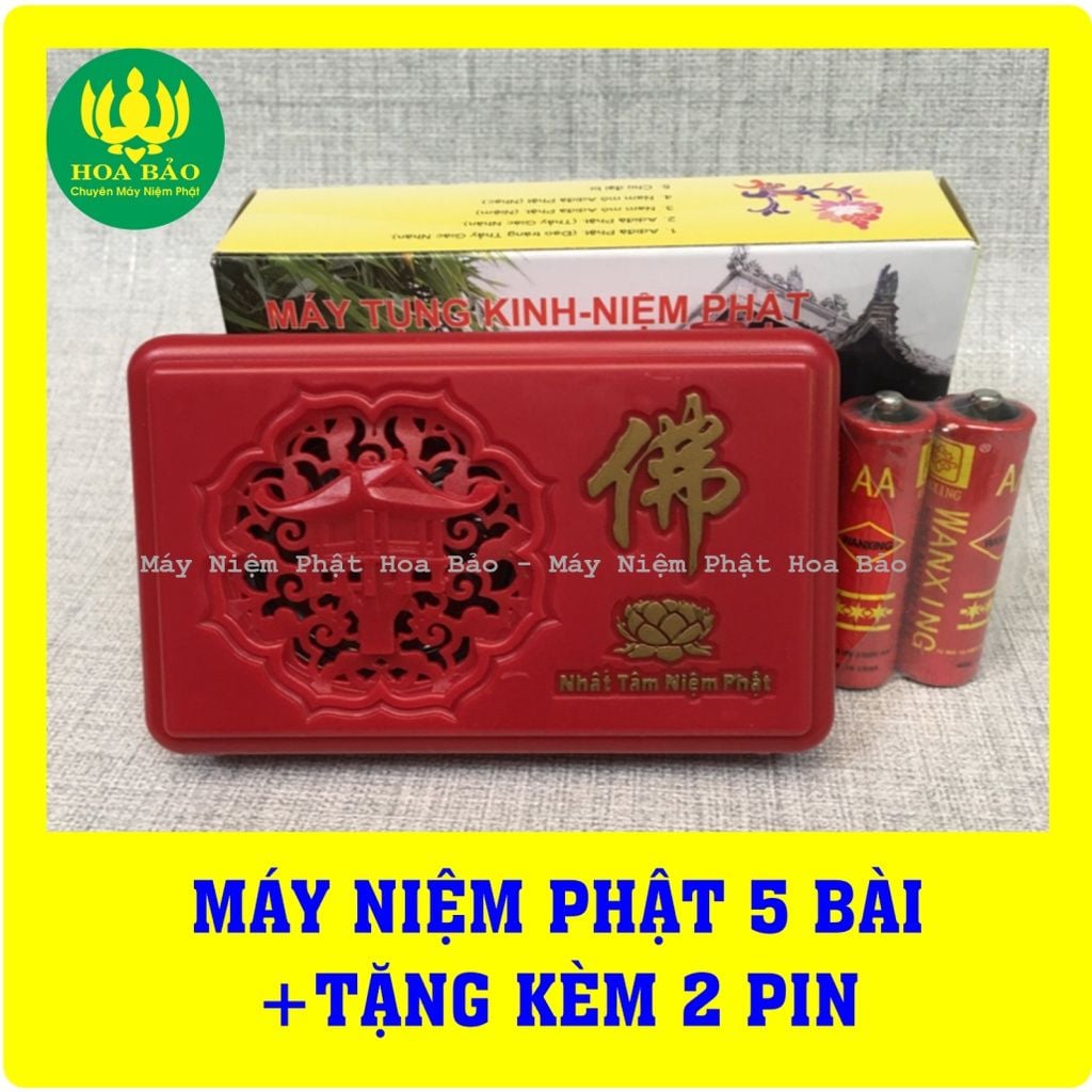  ĐÀI NIỆM PHẬT 5 BÀI ĐỂ BÀN THỜ - MÁY TỤNG KINH 5 GIỌNG - MÁY NIỆM PHẬT 5 BÀI 