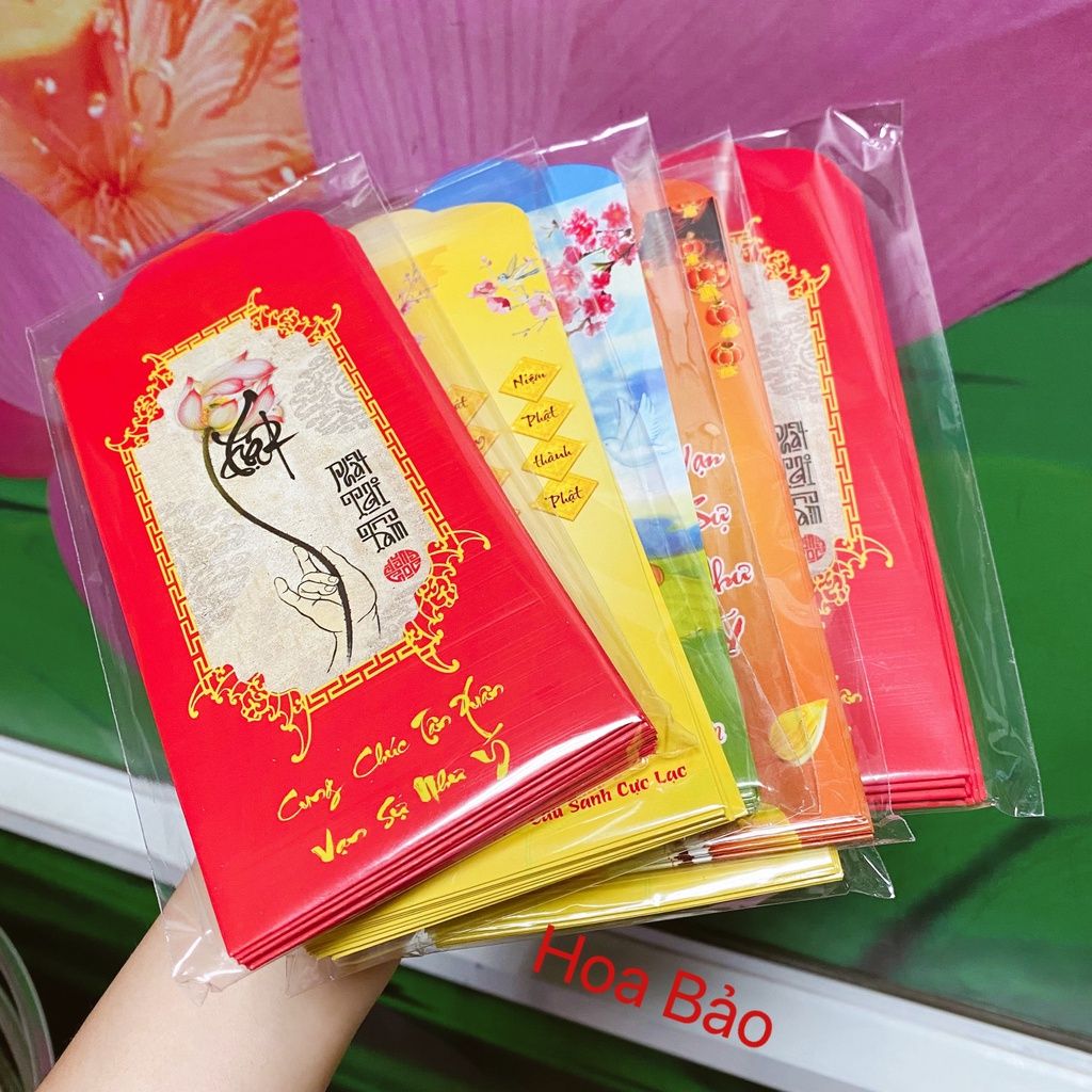  Bao Lì Xì Phật Giáo (giấy dày rất đẹp ạ) 