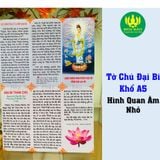  Combo 100 Tờ Chú Đại Bi - Khổ nhỏ A5 - Giấy Dày Dặn, Chống Thấm 