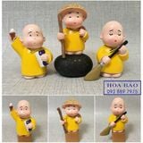 BỘ TƯỢNG 3 CHÚ TIỂU ÁO VÀNG -  RẤT ĐÁNG YÊU 