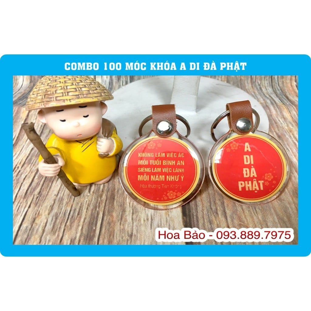  Combo 100 Móc khoá A Di Đà Phật 