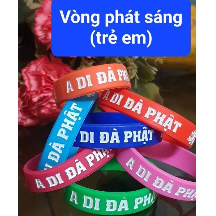 Combo 100 vòng tay cao su A Di Đà Phật 