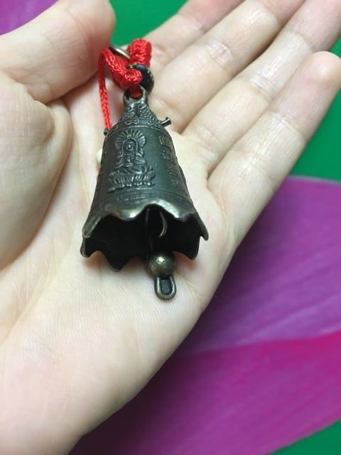  Móc khoá chuông đồng hình Phật Quan Âm 