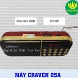  ✔️Loa Nghe Pháp Craven CR25A 1 Pin, Đài Nghe Kinh, Loa Thẻ Nhớ 