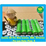  [Mã ELHACE giảm 4% đơn 300K] Combo 50 Pin Máy Craven, BKK, Hitterino - Pin Loa Nghe Pháp 