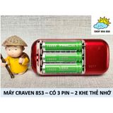  [⭐Chính Hãng] Loa Tắm Ngôn Ngữ, Loa 3 Pin, Loa Học Tiếng Anh, Tiếng Ồn Trắng, Loa Nghe Nhạc Craven 853 