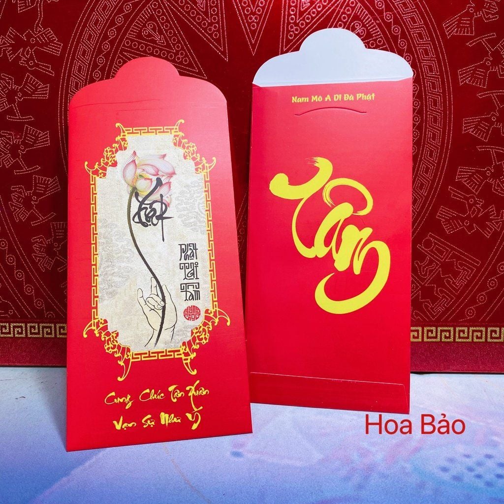  Bao Lì Xì Phật Giáo (giấy dày rất đẹp ạ) 