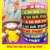  Vòng Tay A Di Đà Phật  - Vòng Tay Cao Su chữ A Di Đà Phật 
