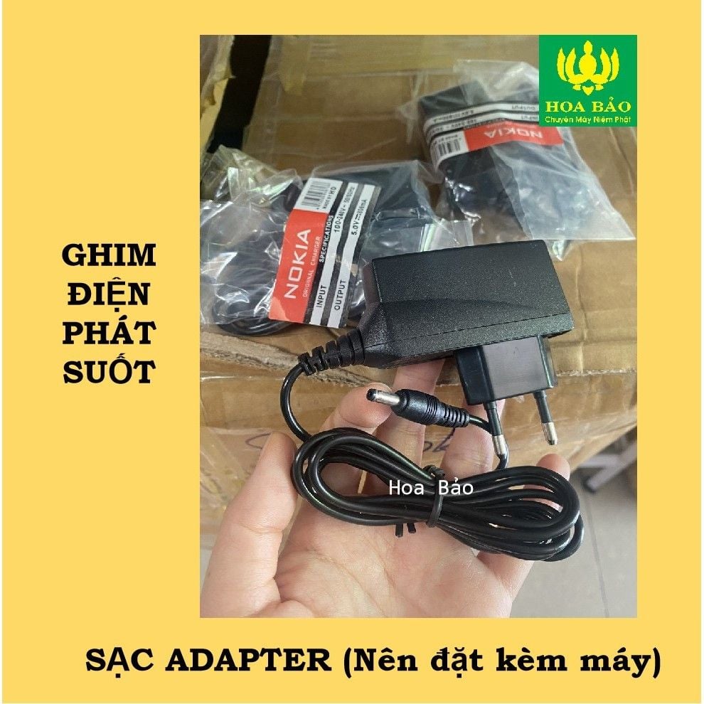  Đài niệm Phật 10 bài Nâu - Để Bàn Thờ - TẶNG KÈM PIN 