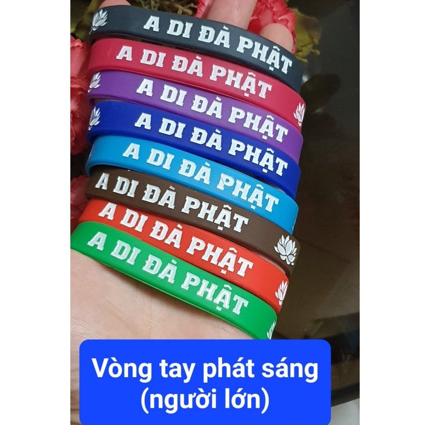  Combo 10 vòng tay A Di Đà Phật - vòng tay cao su 