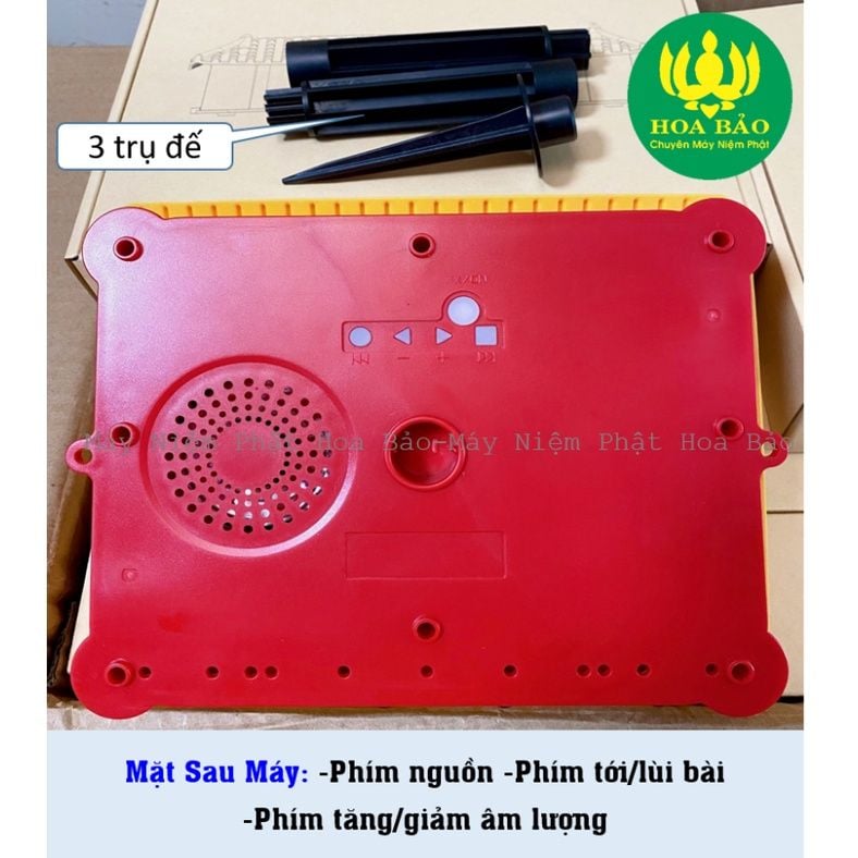  Loại A - Đài Niệm Phật Năng Lượng Mặt Trời Mái Chùa Cao Cấp - Máy tụng Kinh Địa Tạng năng lượng 