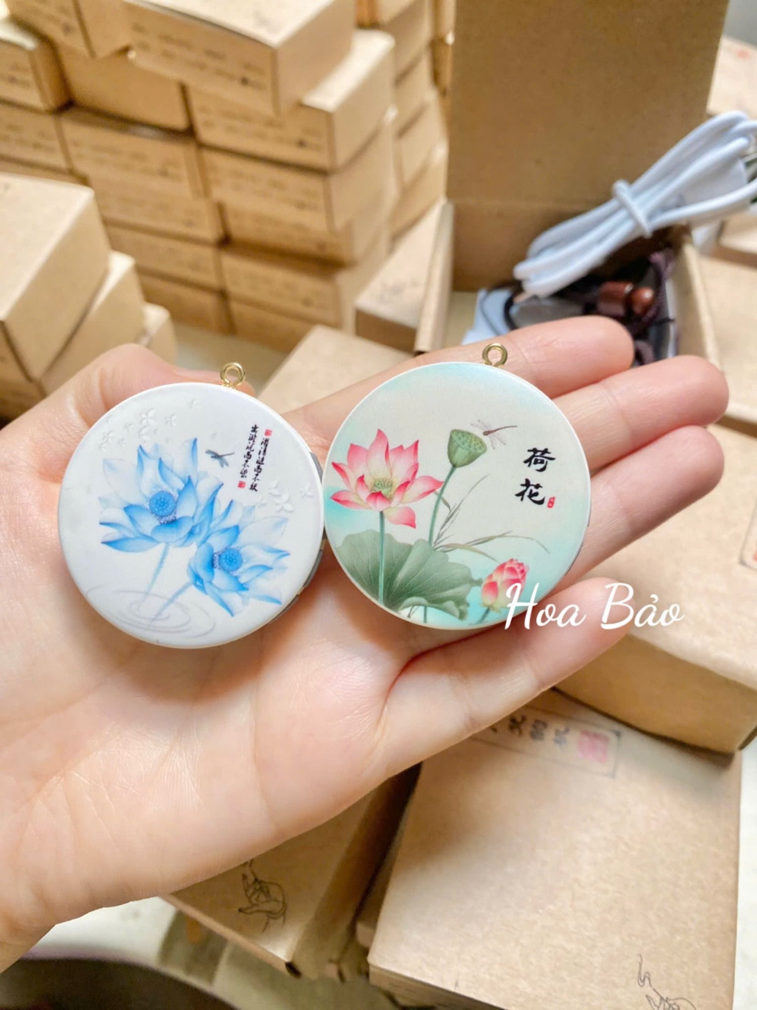  Máy Niệm Phật Mini Sen tròn - MẪU MỚI - Gắn thẻ nhớ, Bluetooth 