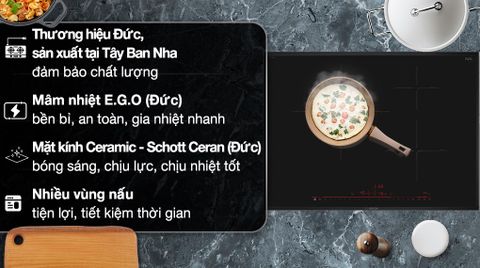 [PRE-ORDER] Bếp từ Bosch 3 vùng nấu PID775DC1E - Series 8 (70cm)