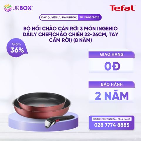 Bộ nồi chảo cán rời 3 món Ingenio Daily Chef - URBOX