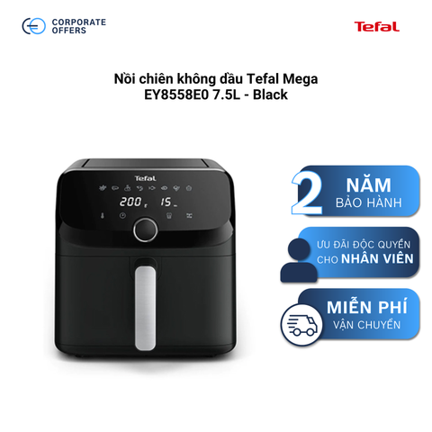 Nồi chiên không dầu Tefal Mega EY8558E0 7.5L - Black