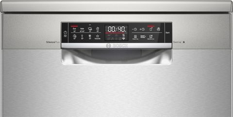 Máy rửa chén độc lập Bosch SMS6ECI93E Inox, chống vân tay (60 cm) - Series 6