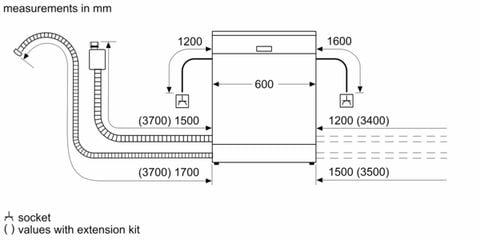 Máy rửa chén độc lập Bosch SMS6ECI93E Inox, chống vân tay (60 cm) - Series 6